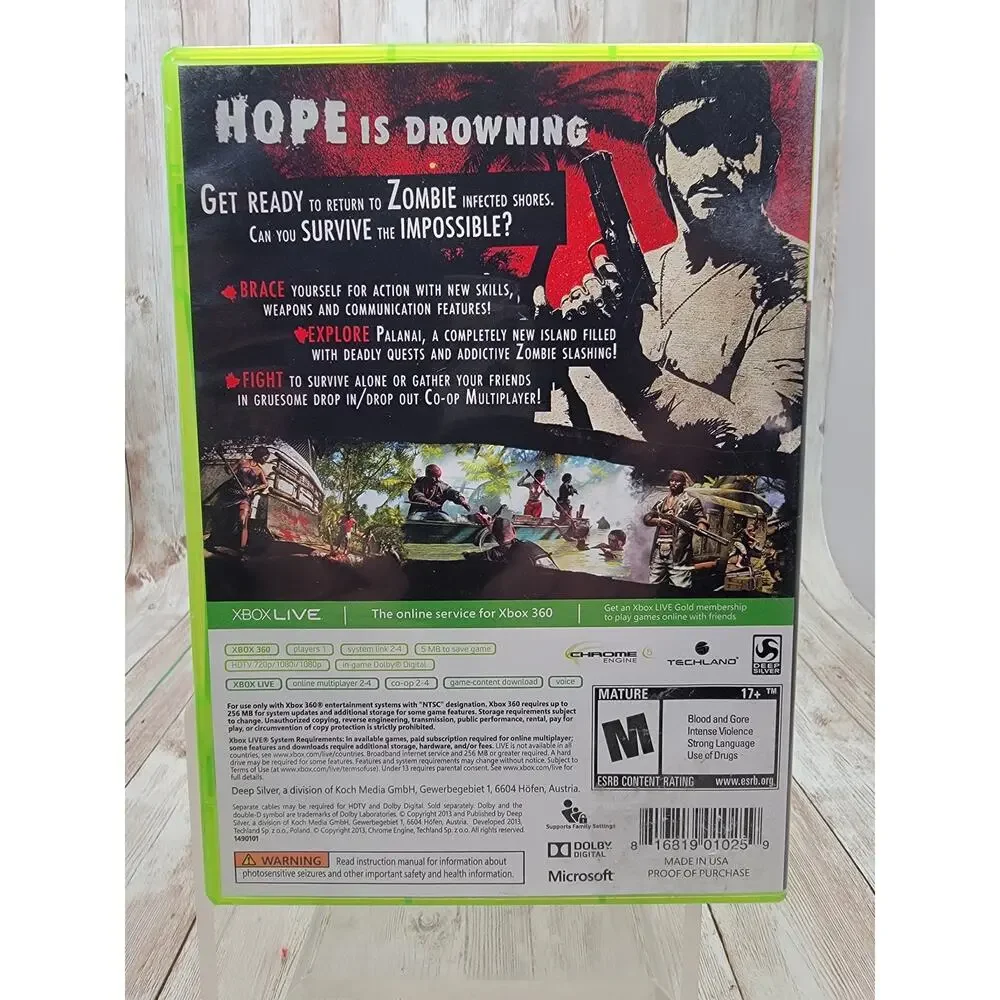 Dead Island: Riptide Special Edition (Microsoft Xbox 360, 2013) Complete